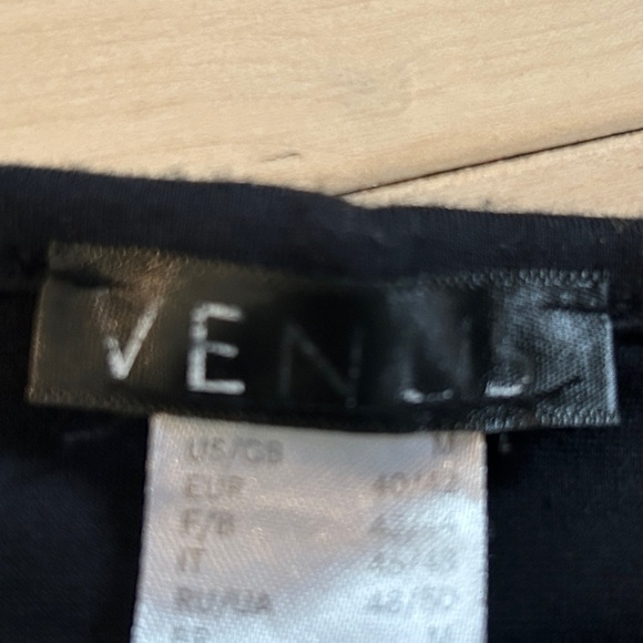 Venus Black Bell Sleeve Top Off shoulder Boho Size M - Picture 6 of 8